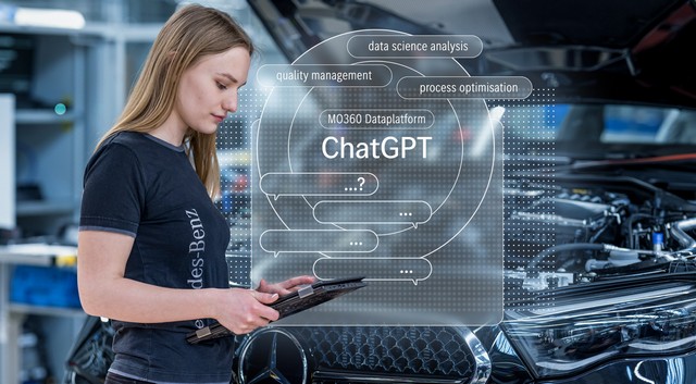 A Mercedes-Benz az intelligens járműgyártásban teszteli a ChatGPT-t